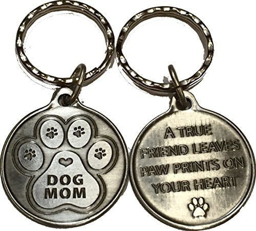 llavero Diseño de huellas de perro gráficos 3d