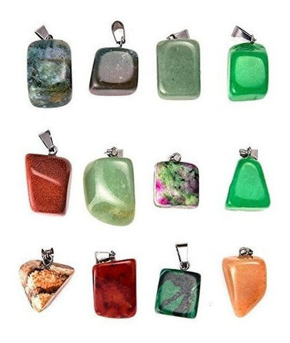 Cuentas de piedra curativa irregulares mixtas