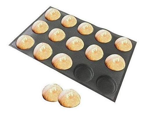 Moldes de silicona para hamburguesas Negro