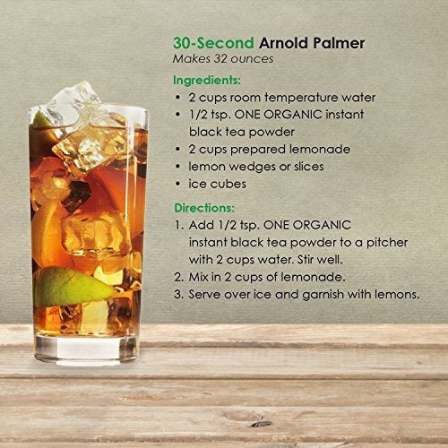 One Organic Instant Tea Powder negro 4.4 Oz