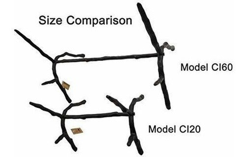 Soporte para libros estilo rama de hierro fundido