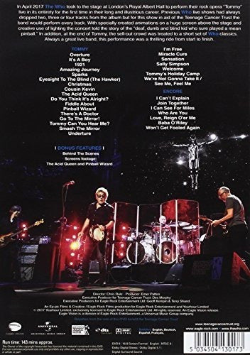 Tommy Live En El Royal Albert Hall dvd
