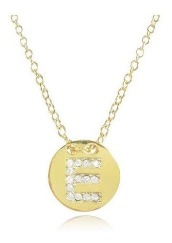 Collar Colgante Dorado De La Letra Inicial