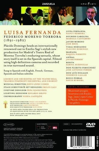 DVD - Moreno Torroba: Luisa Fernanda - Teatro Real Madrid