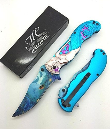 Cuchillo táctico de caza de bolsillo abierto para exteriores