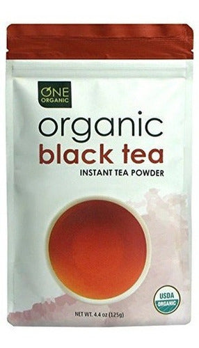 One Organic Instant Tea Powder negro 4.4 Oz