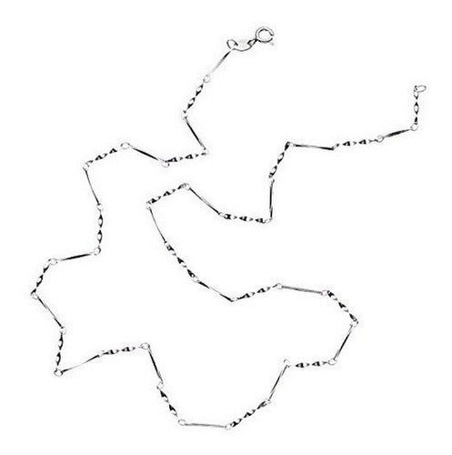 Cadena de eslabones de plata de ley 92