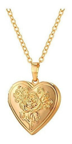 Collar chapado en oro de 18 quilates, con imagen personaliza