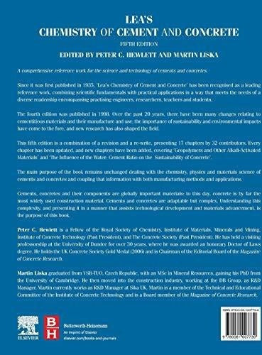 Lea's Chemistry Of Cement And Concrete, Quinta Edición