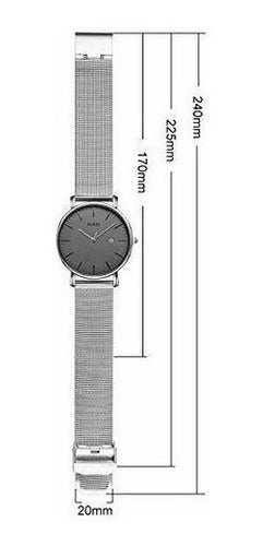 Burei Moda Hombre Reloj De Pulsera Minimalista Analógico
