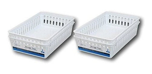 Bandejas De Almacenamiento Rectangulares De Plástico