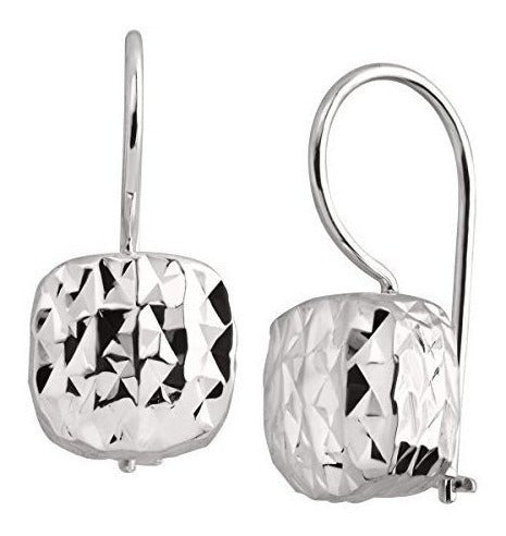 Aretes Colgantes en plata de ley texturizada