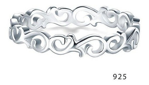 Anillo de plata esterlina Nudo celta Corazón