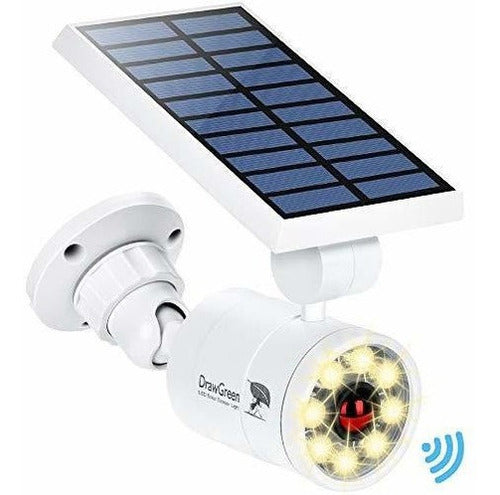 Luces Solares Sensor De Movimiento Exterior Aluminio,