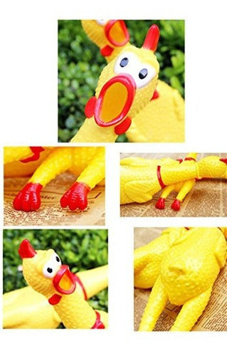 Poplay Pollo De Goma pollo Exprimido, Novedad De La Broma,