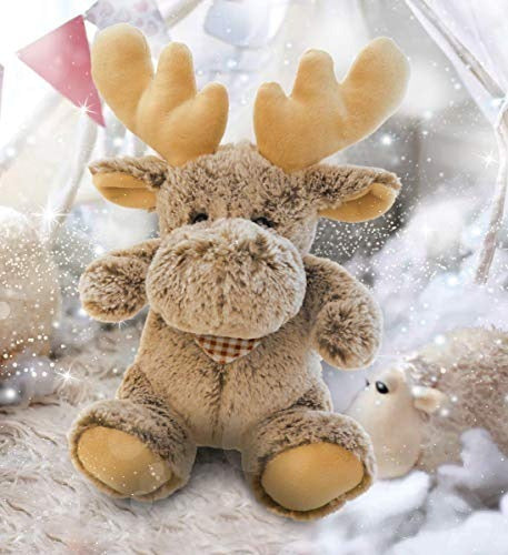 Peluche de alce sentado supersuave desconcertado, 11