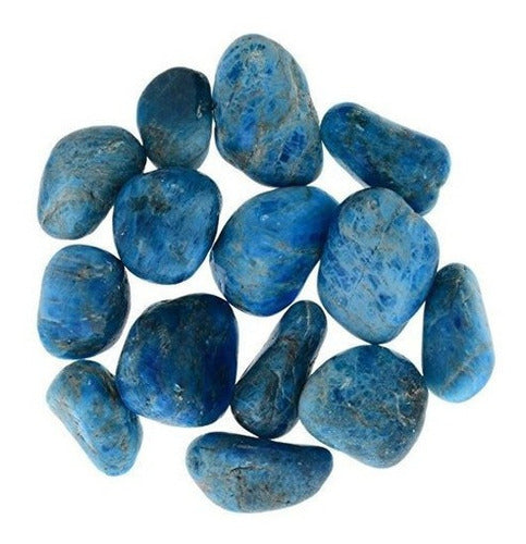 10 piezas Piedras de apatita azules caídas de Madagascar