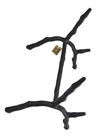 Soporte para libros estilo rama de hierro fundido