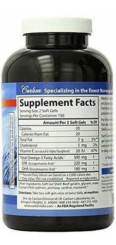 Carlson Laboratorios Aceite De Salmón Noruego