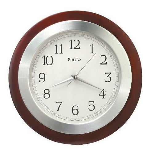 Reloj , Acabado En Nogal