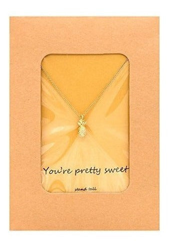 Geerier Eres Colgante De Piña Bastante Dulce Collar