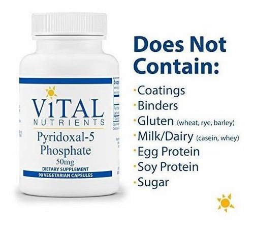 Vital Nutrients - Pyridoxal-5 Phosphate 50 Mg - Vitamina