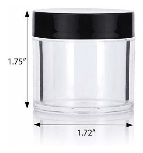 Tarro de envase de bote recargable de viaje de acrílico de p