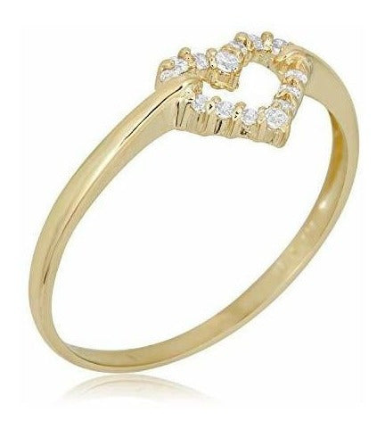Anillo De Oro Amarillo De 10 K