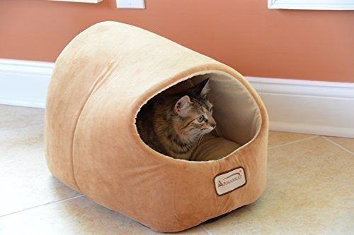 Cama Para Gatos 18 Pulgadas De Largo, Marrón