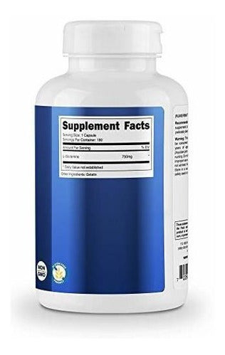 Nutricost L-glutamina 750mg; 180 Cápsulas