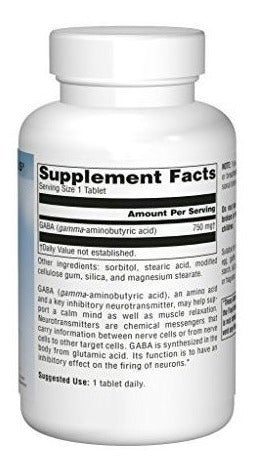 Source Naturals: Tableta Serena Science Gaba 750 Mg 45