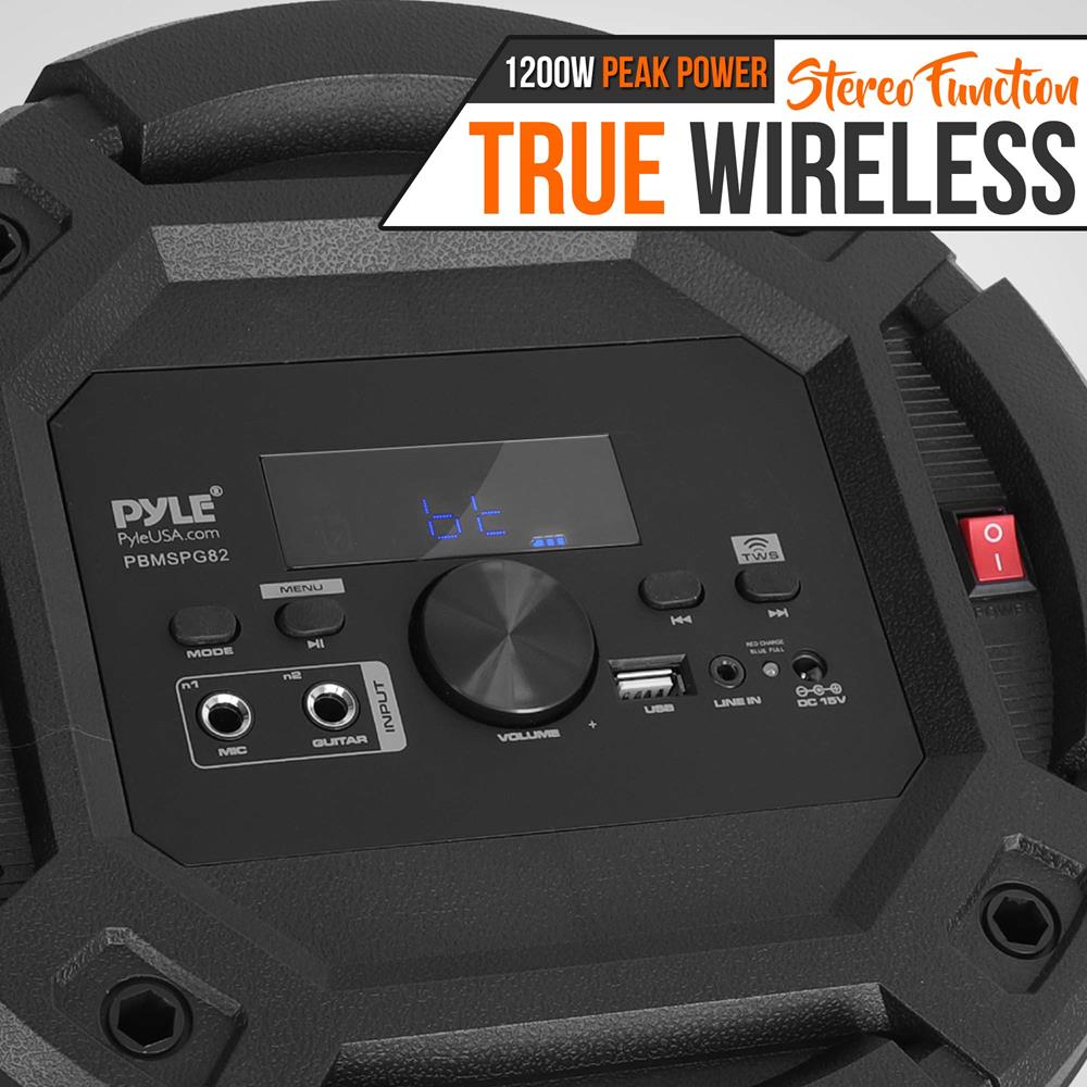Parlante Portátil con micrófono PYLE-HOME PBMSPG82
