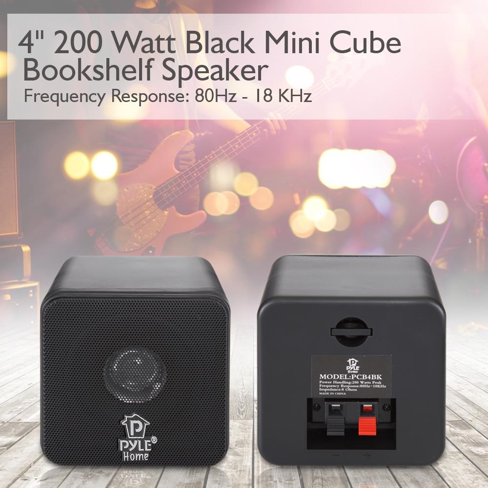 Altavoces de estantería mini cubo de 4 pulgadas 200 W PCB4BK