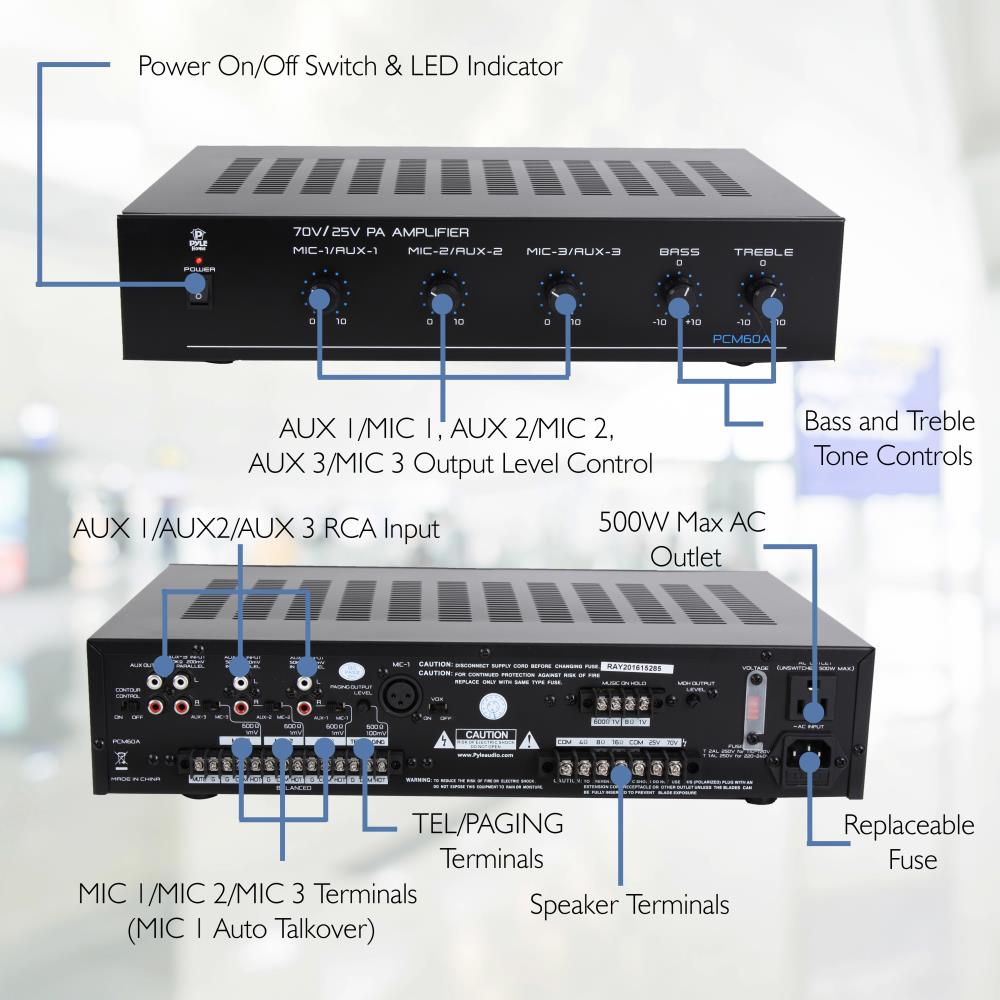 Amplificador de Potencia para el hogar PYLE-HOME