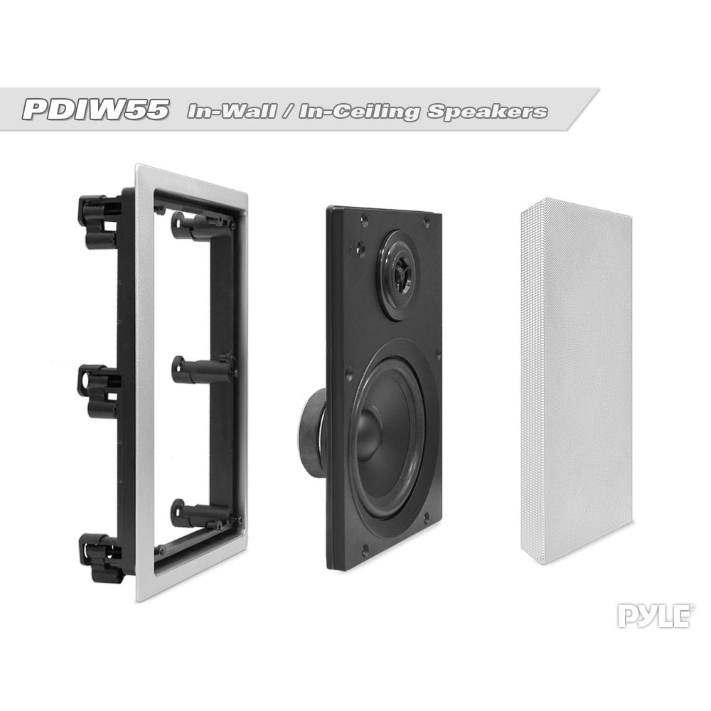 Altavoces estéreo de pared Blanco PYLE-HOME PDIW55