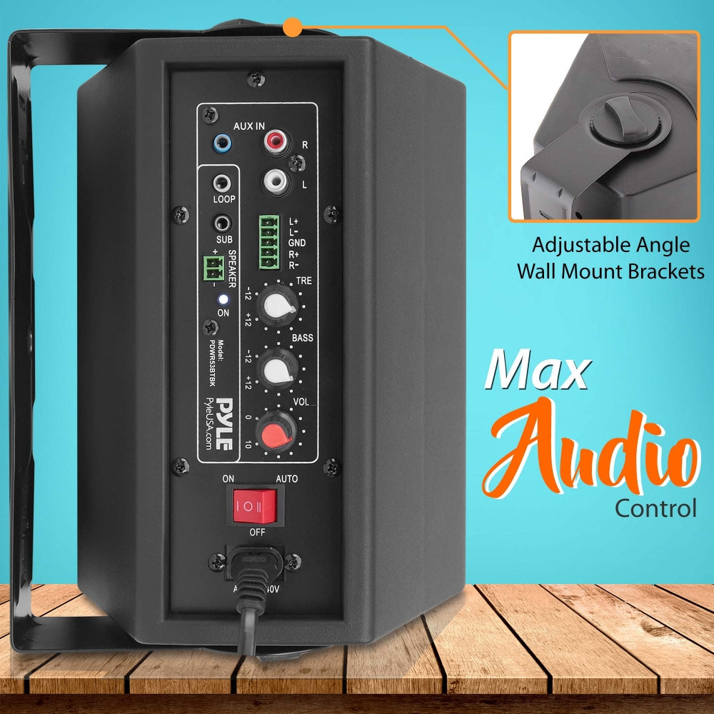 Parlantes o altavoces con Bluetooth  PYLE-HOME PDWR53BTBK