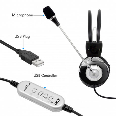 Audífonos con control de volumen PYLE-HOME PHPMCU10