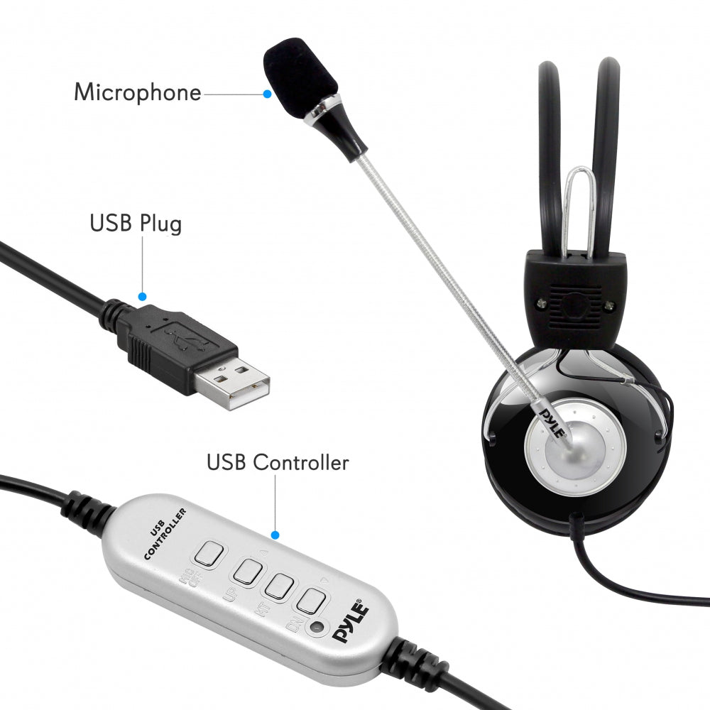 Audífonos con control de volumen PYLE-HOME PHPMCU10