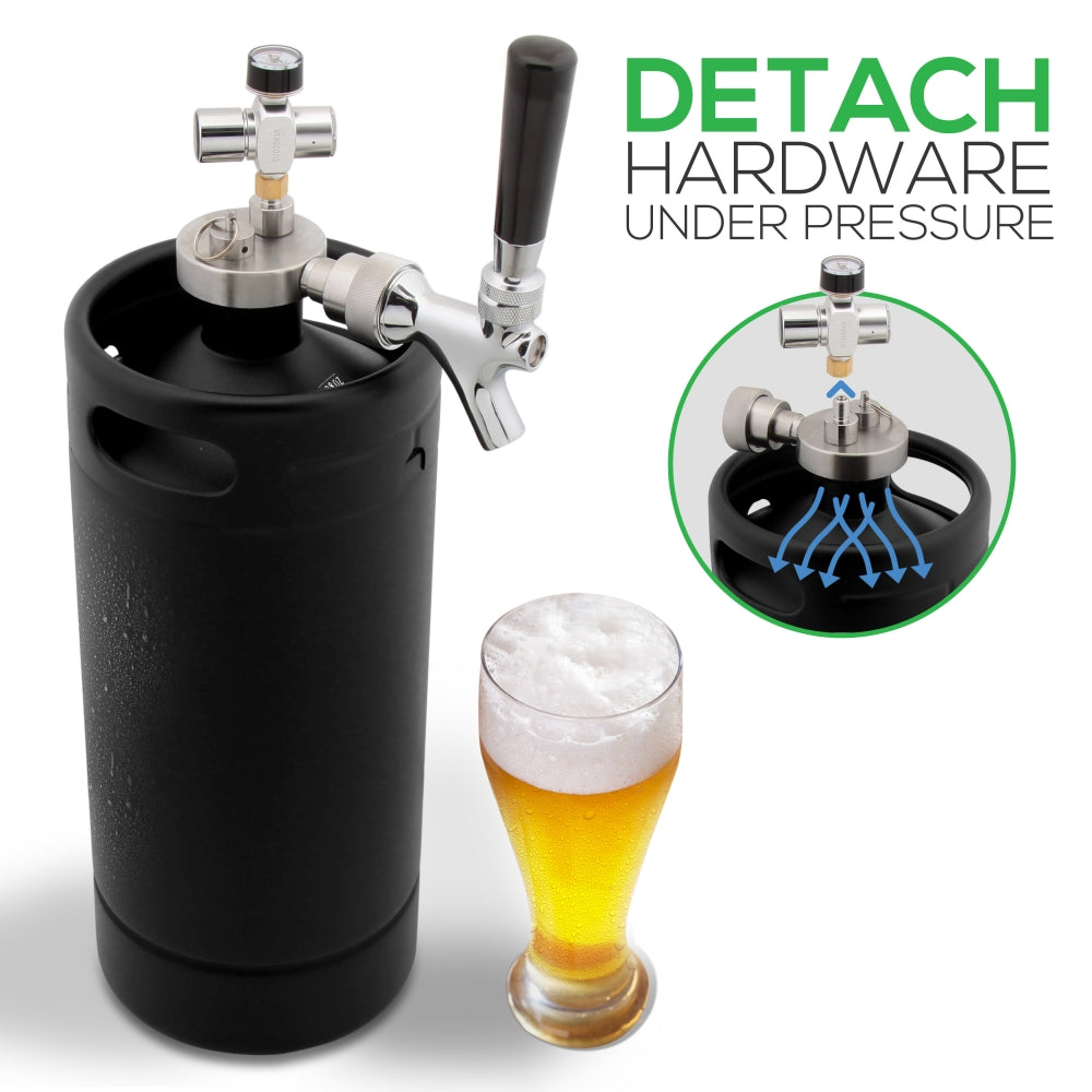 Dispensador de cerveza desmontable negro NUTRICHEF PKBRTP110