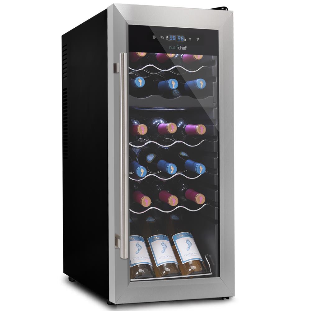 Refrigerador de vino 18 botellas NUTRICHEF PKCWCDS185