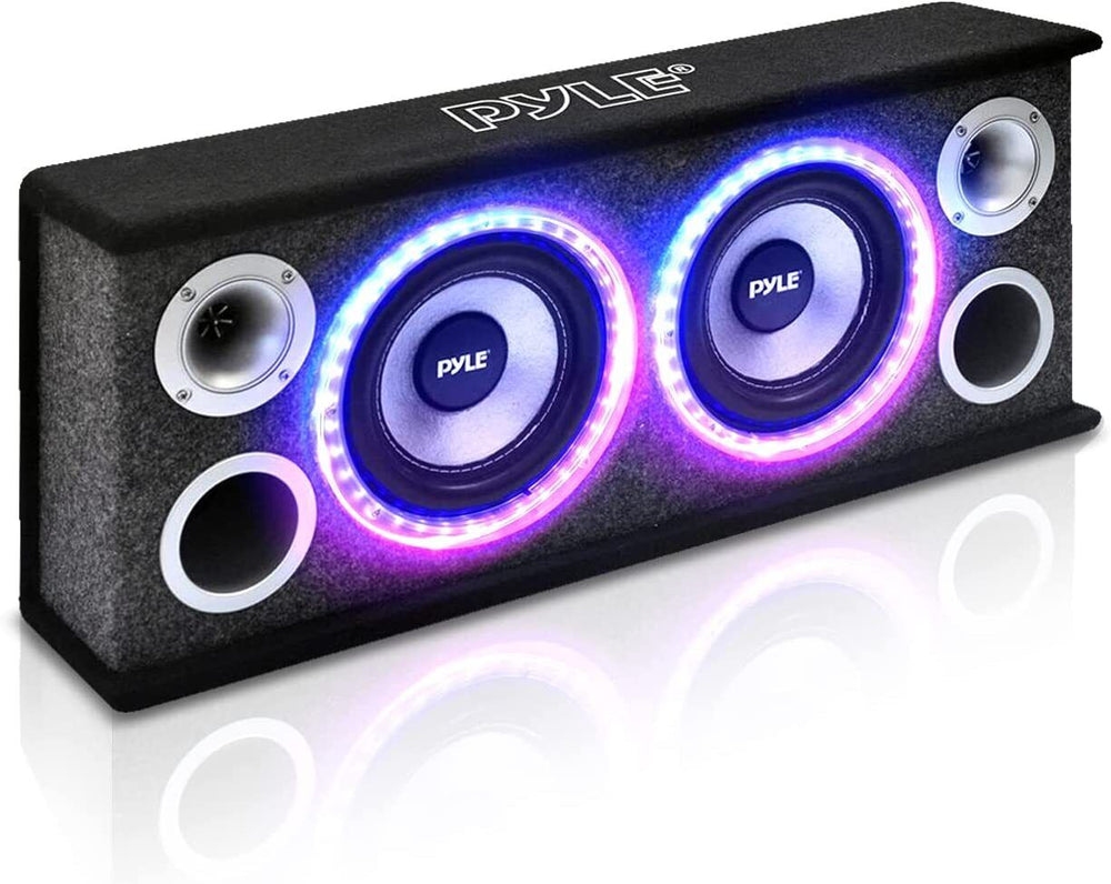 Sistema de caja de subwoofer dual