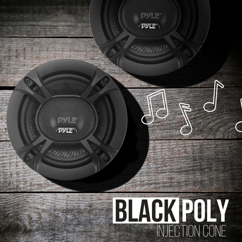 Parlante o altavoz estéreo para coche negro PYLE PL6150BK