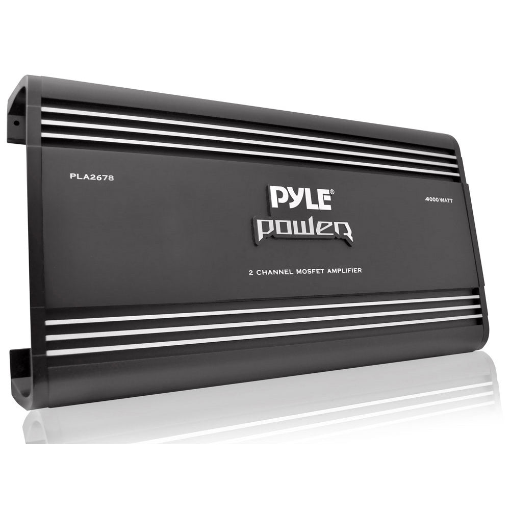 Amplificador puenteable de 2 canales negro PYLE PLA2678