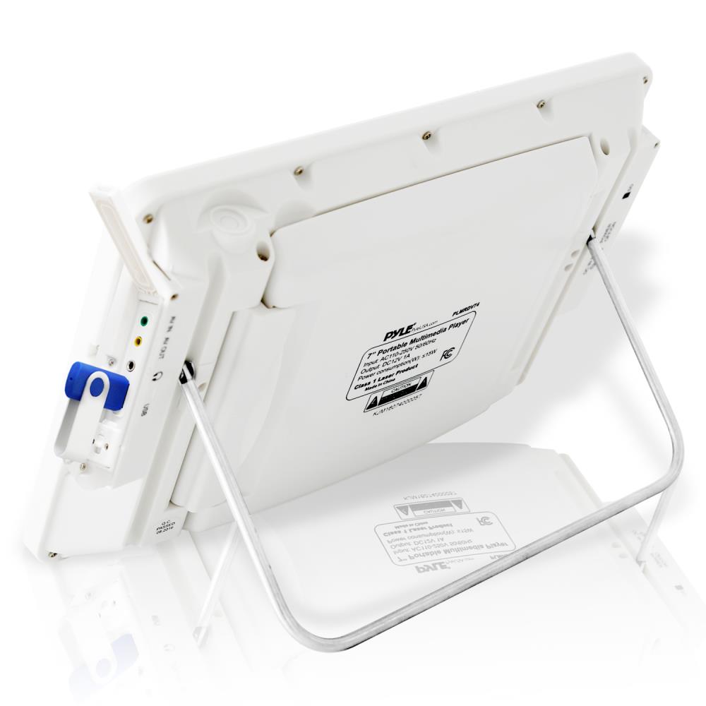 Reproductor de DVD portátil Blanco PYLE-HOME PLMRDV74