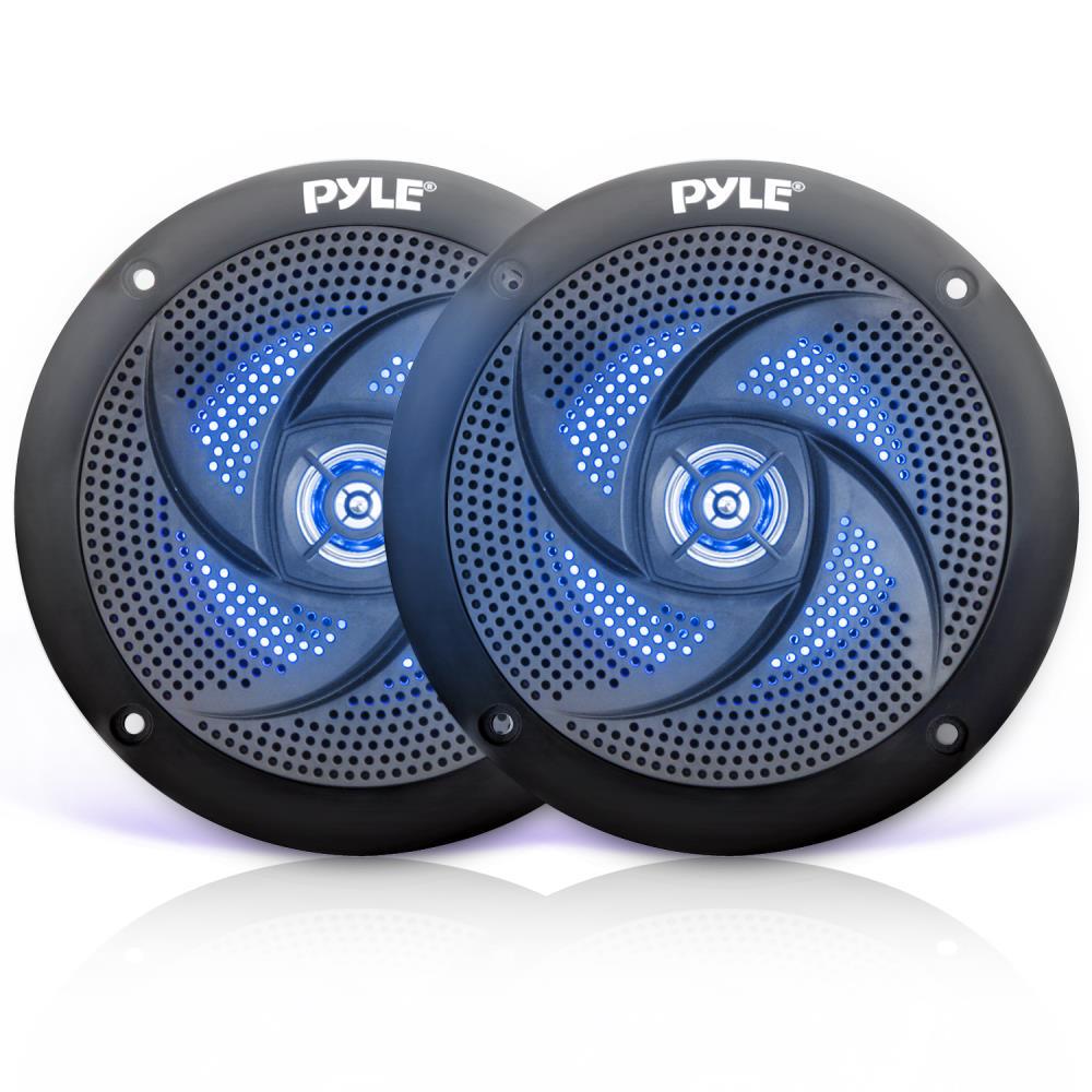 Parlantes o Altavoces LED marinos PYLE PLMRS63BL