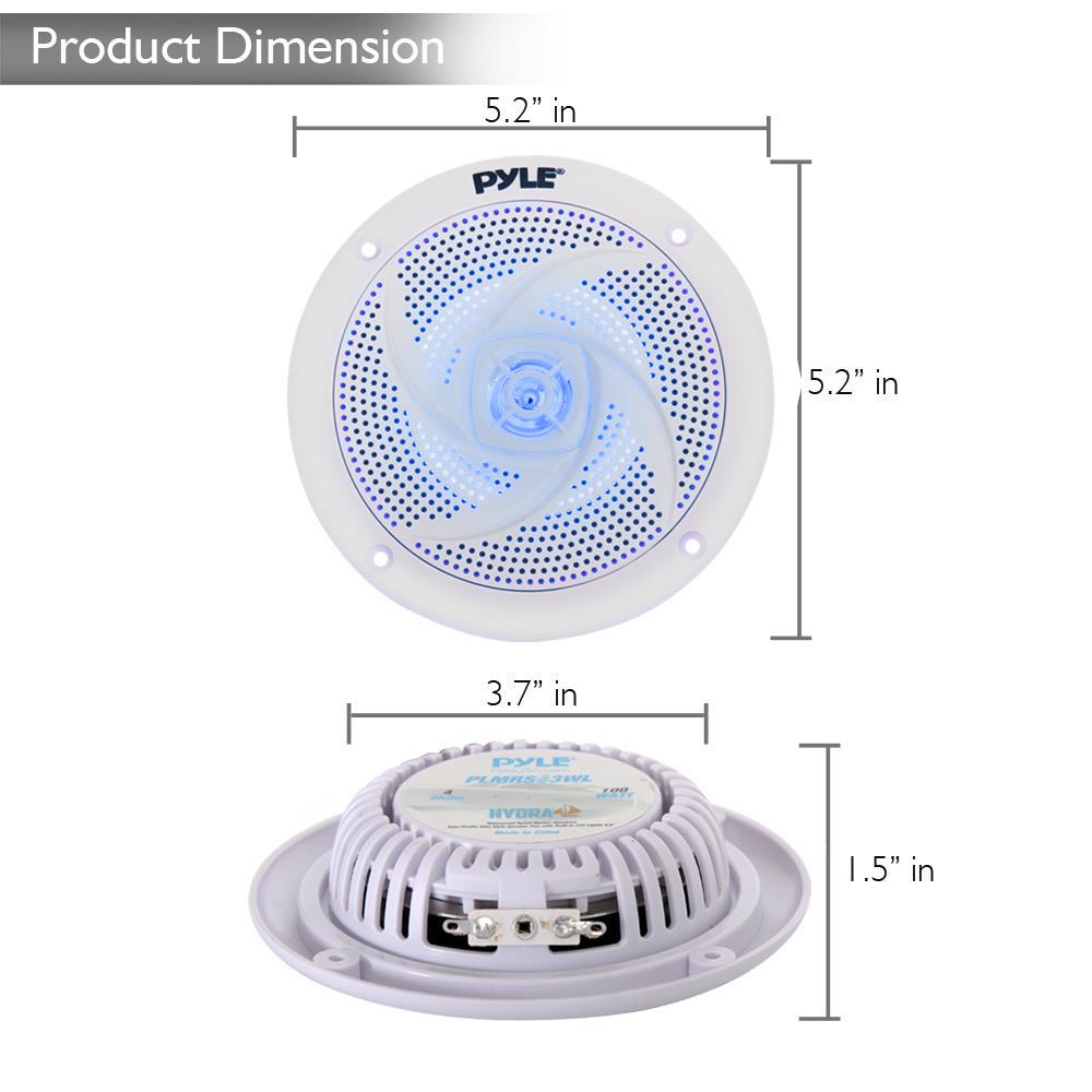Parlantes o Altavoces marinos impermeable PYLE PLMRS63WL.5