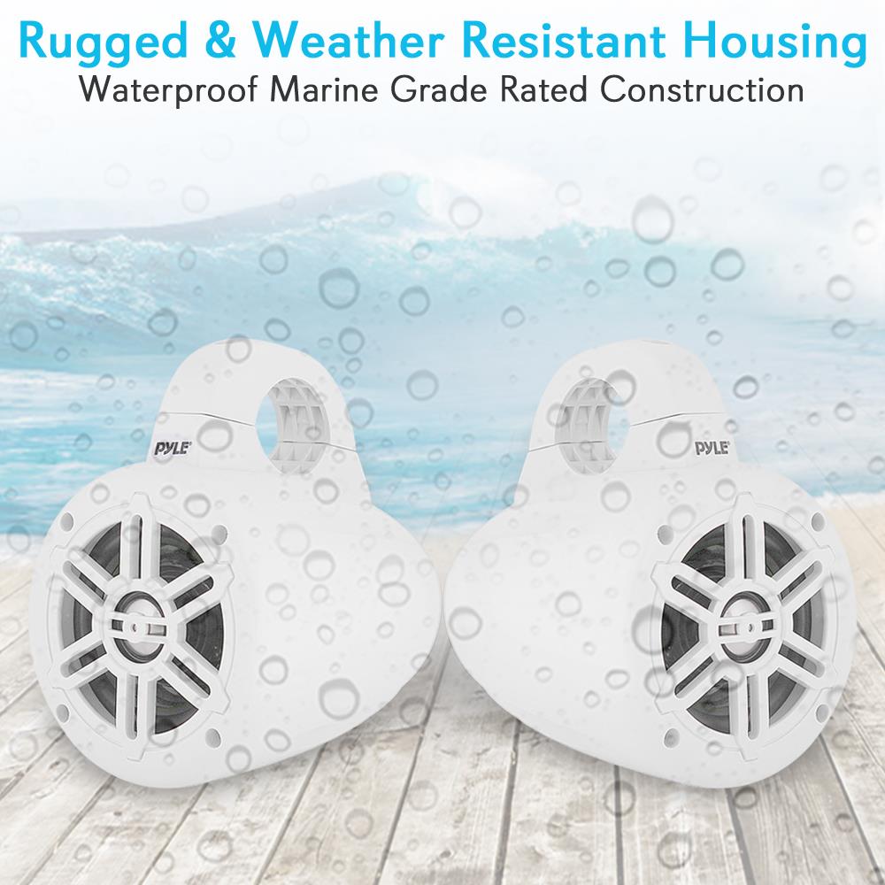 Parlantes o Altavoces de torre blanco PYLE PLMRWB45W