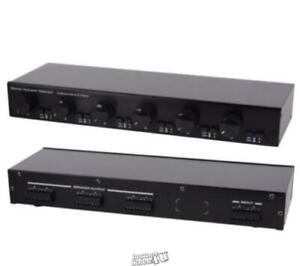 Selector de altavoces estéreo de 6 vías