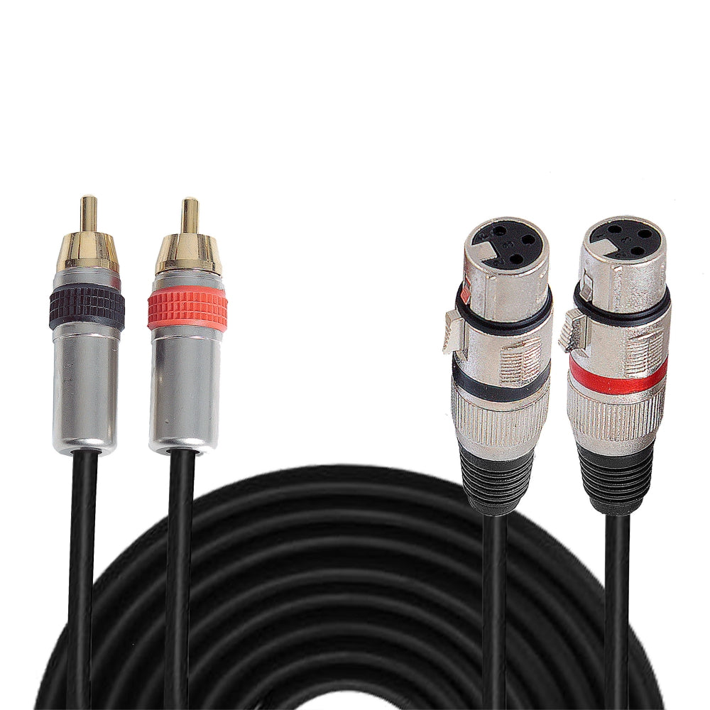 Cable de audio XLR hembra a RCA macho PYLE-PRO PPRCX05