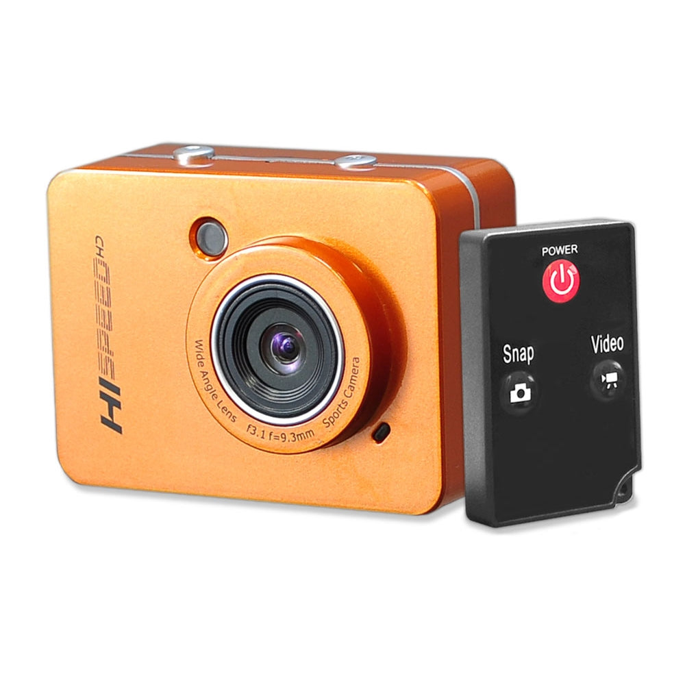 Mini Cámara de Acción color naranja full HD 1080p PSCHD60OR
